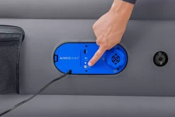 Bestway Alwayzaire Tough Guard Air Mattress Queen 20 With Built-In Dual Pump And Antimicrobial Coating Outlet