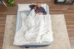 Bestway Alwayzaire Tough Guard Air Mattress Queen 20 With Built-In Dual Pump And Antimicrobial Coating Outlet