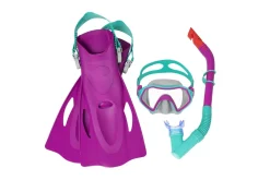 Bestway ® Crusader Youth Snorkel Set With Fins, Pink Ages 7+ Online