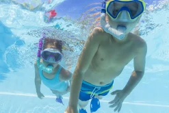 Bestway ® Crusader Youth Snorkel Set With Fins, Pink Ages 7+ Online