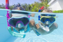 Bestway ® Crusader Youth Snorkel Set With Fins, Pink Ages 7+ Online