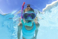 Bestway ® Crusader Youth Snorkel Set With Fins, Pink Ages 7+ Online