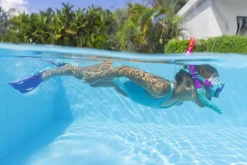 Bestway ® Crusader Youth Snorkel Set With Fins, Pink Ages 7+ Online