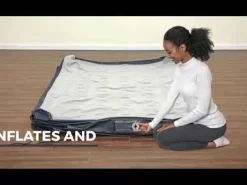 Bestway Essential Comfort Air Mattress Queen 18" With Built-In Ac Pump And Antimicrobial Coating Best