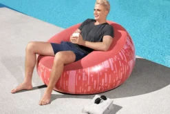 Bestway Inflate-A-Chair Inflatable Chair, Red New