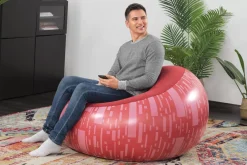 Bestway Inflate-A-Chair Inflatable Chair, Red New