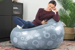 Bestway Inflate-A-Chair Inflatable Chair, Gray Shop