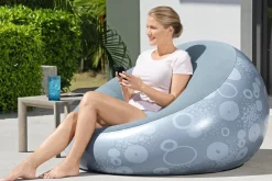 Bestway Inflate-A-Chair Inflatable Chair, Gray Shop