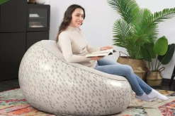 Bestway Inflate-A-Chair Inflatable Chair, Cream Store