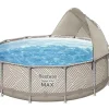 Bestway Steel Pro Max 13' X 42 Round Above Ground Pool Set With Canopy Flash Sale