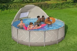 Bestway Steel Pro Max 13' X 42 Round Above Ground Pool Set With Canopy Flash Sale