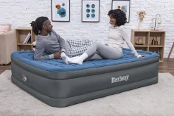 Bestway Tough Guard Air Mattress Queen 18 With Built-In Ac Pump And Antimicrobial Coating Shop