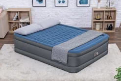 Bestway Tough Guard Air Mattress Queen 18 With Built-In Ac Pump And Antimicrobial Coating Shop