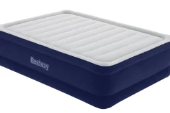 Bestway Tritech Air Mattress Queen 22 In. With Built-In Ac Pump And Antimicrobial Coating Sale