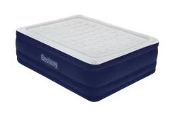 Bestway Tritech Air Mattress Queen 24 With Built-In Ac Pump Included And Antimicrobial Coating Sale