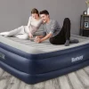Bestway Tritech Air Mattress King 22" With Built-In Ac Pump And Antimicrobial Coating New