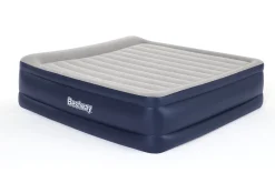 Bestway Tritech Air Mattress King 22" With Built-In Ac Pump And Antimicrobial Coating New