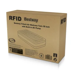 Bestway Tritech Air Mattress Twin 15 With Built-In Ac Pump Included And Antimicrobial Coating Sale