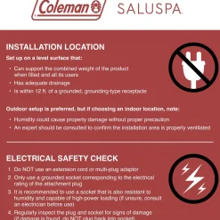 Bestway Coleman Airjet Hot Tub Heater Pump Replacement, Gray Best Sale
