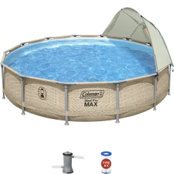 Bestway Coleman Steel Pro Max 14' X 33 Round Metal Frame Above Ground Pool Set Cheap