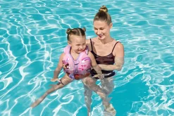 Bestway Disney Junior Minnie Mouse Pink Fabric Child Swim Vest, Small To Medium New