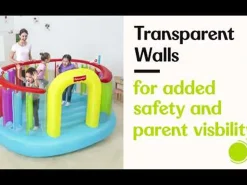 Bestway Fisher-Price Bouncetopia Multi-Color Child Pvc Bouncer With Built-In Pump Hot