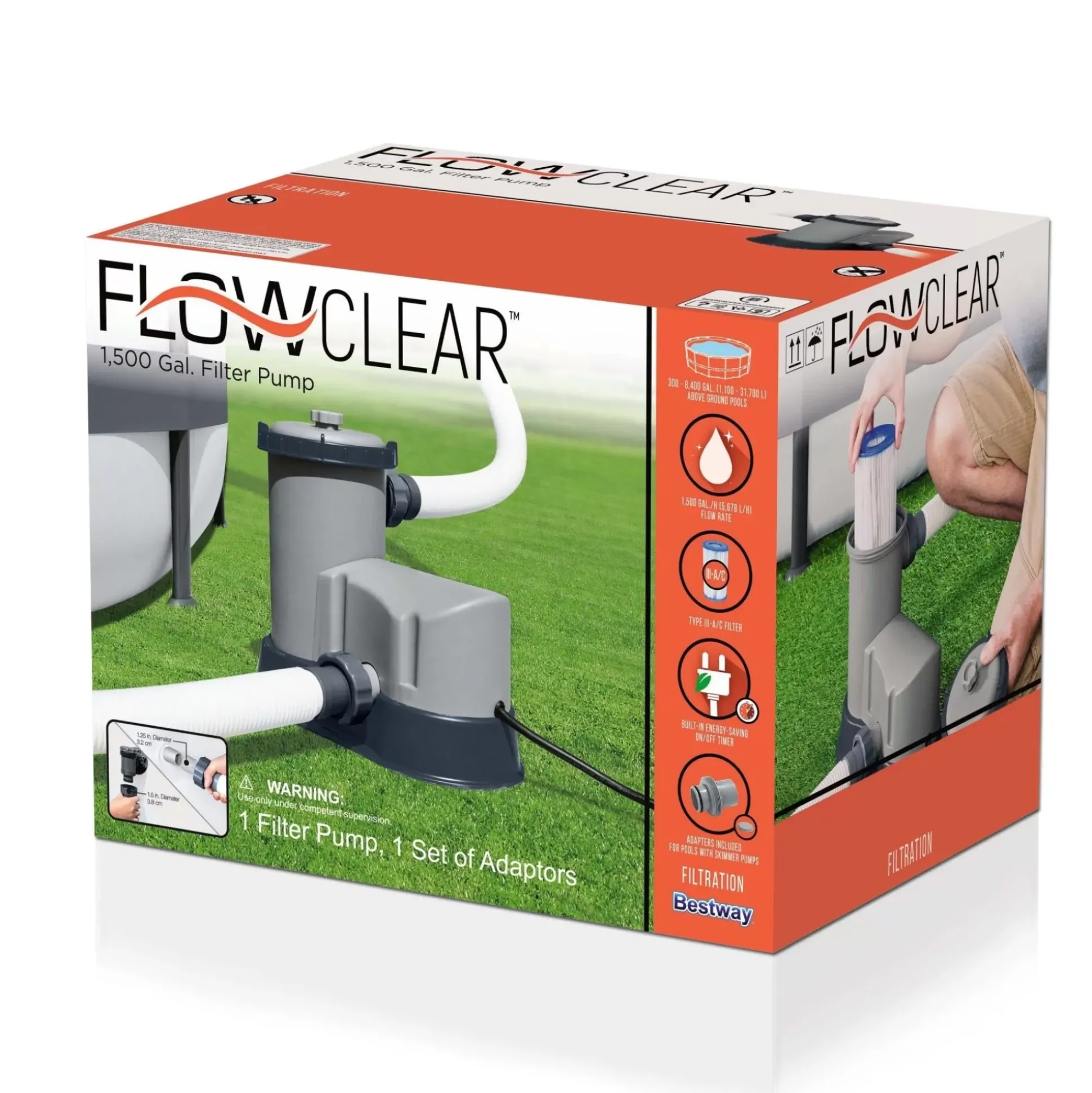 Bestway Flowclear 1,500 Gal. Filter Pump Sale