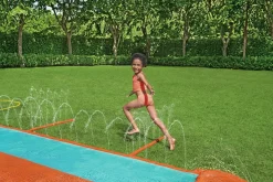 Bestway H2Ogo! 16' Triple Water Slide With Sponge Soakers Toys And Three Riders Outlet