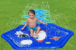 Bestway H2Ogo! Cosmic Adventure Kids Sprinkler Splash Pad And Inflatable Water Slide Cheap