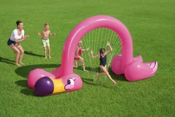 Bestway H2Ogo! Jumbo Pink Flamingo Inflatable Child Stationary Sprinkler Arch Flash Sale