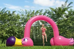 Bestway H2Ogo! Jumbo Pink Flamingo Inflatable Child Stationary Sprinkler Arch Flash Sale