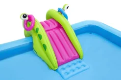 Bestway H2Ogo! Little Astronaut Square Inflatable Kiddie Pool Play Center With Slide Outlet