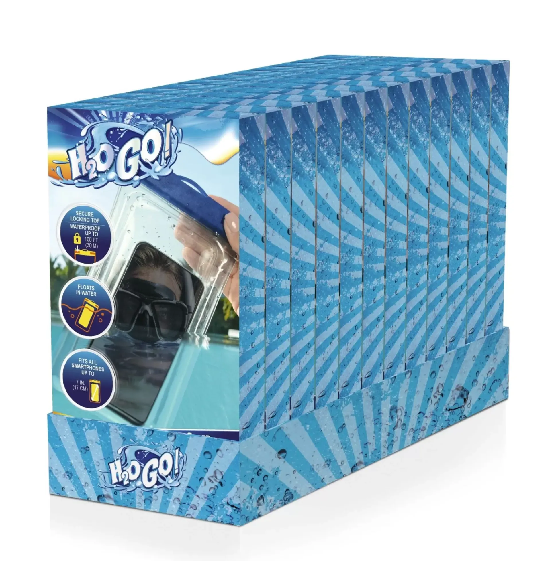 Bestway H2Ogo! Splash Guard Waterproof Smart Phone Case, Most Iphone/ Samsung/ Android Phones Up To 7" Long Sale