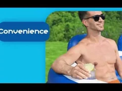 Bestway H2Ogo! Splash Paradise 7'7 X 7'2 X 31 Inflatable Family Pool Store