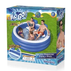 Bestway H2Ogo! Splash Paradise 7'7 X 7'2 X 31 Inflatable Family Pool Store