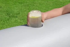 Bestway H2Ogo! Truprint Stone 7'X 6'9 X 21 Soft Sided Inflatable Family Kiddie Pool Hot