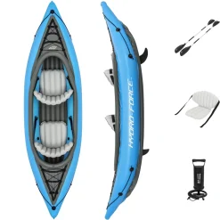 Bestway Hydro-Force Cove Champion Inflatable Two-Person Kayak Set 10' 10" Fashion