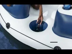 Bestway Hydro-Force Lazy Dayz 4-Person Inflatable Party Island 7'10" Hot