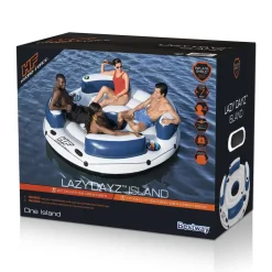 Bestway Hydro-Force Lazy Dayz 4-Person Inflatable Party Island 7'10