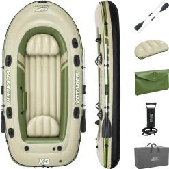 Bestway Hydro-Force Voyager X3 Inflatable Raft Set 9'8 Sale