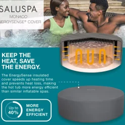 Bestway Saluspa Monaco Energysense Smart Signature Airjet Inflatable Hot Tub With App-Control 5-7 Person Discount