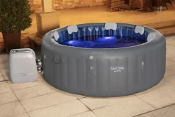 Bestway Saluspa Santorini Energysense Smart Luxe Hydrojet Pro Inflatable Hot Tub Spa With Colorjet Led Light 5-7 Person Discount