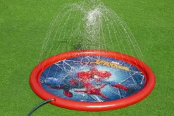 Bestway Spider-Man 65 Child Lawn Sprinkler Splash Pad, Ages 2+ Flash Sale